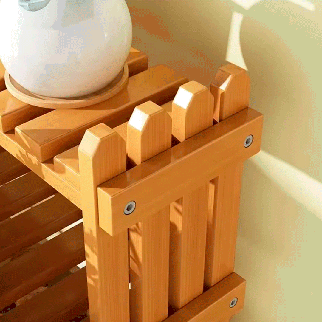 Estanteria Decorativa en Madera 2 Niveles