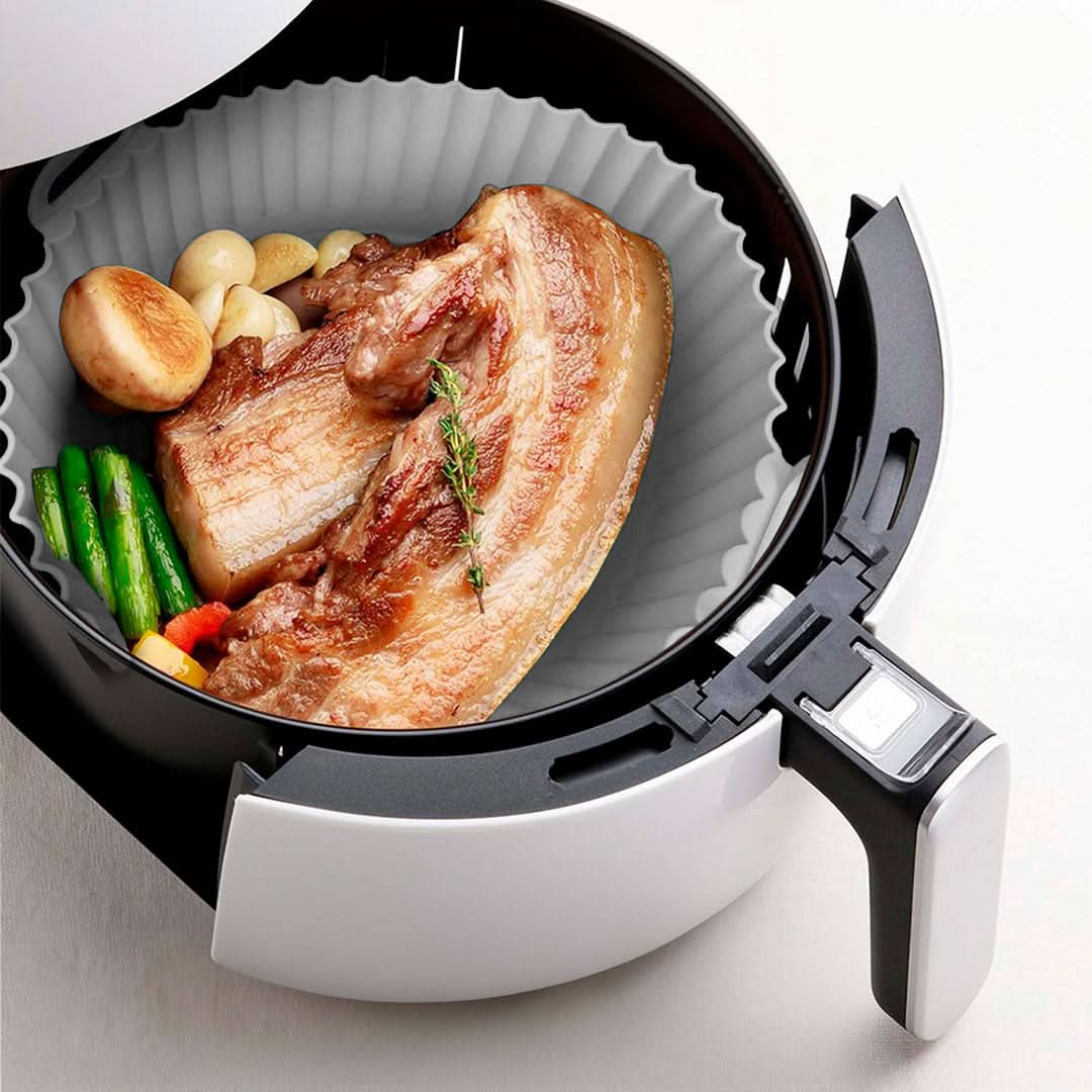 Bandeja Redonda de Silicona para Freidora Electrica Air Frye