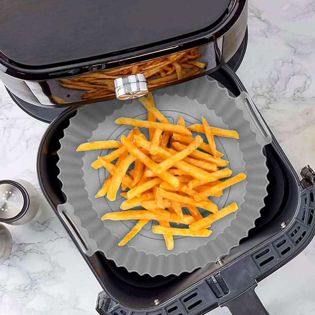 Bandeja Redonda de Silicona para Freidora Electrica Air Frye