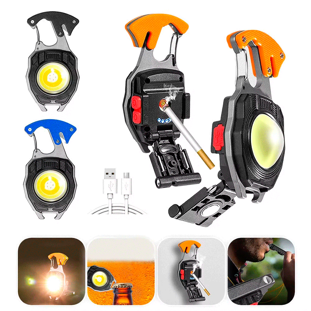 Linterna COB  Portátil  Con Luz Led Multifuncion 180 Grados