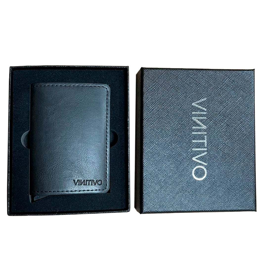 Billetera Pop Up con Tarjetero RFID en Cuero Marca Vinitivo
