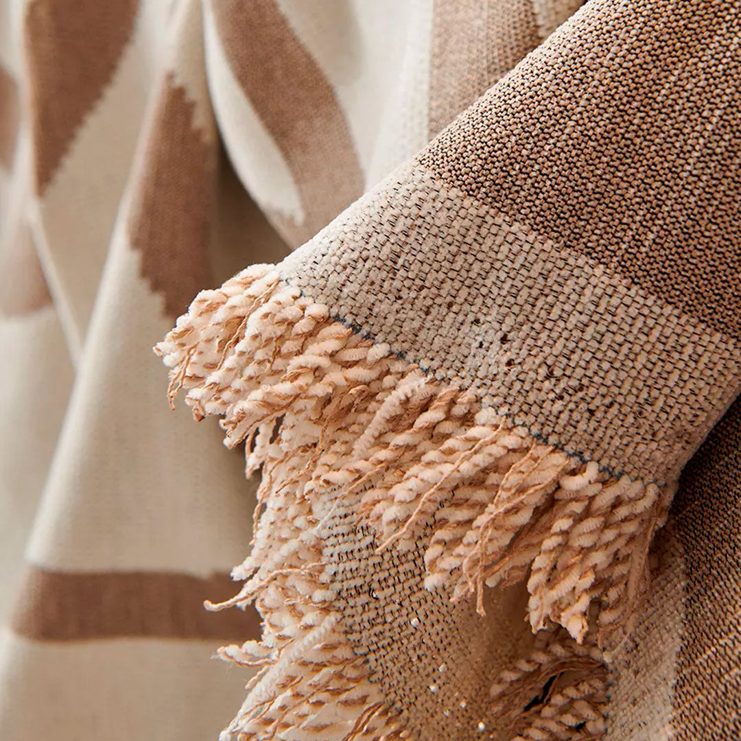 Manta Cubre Sofa de Chenilla Reversible