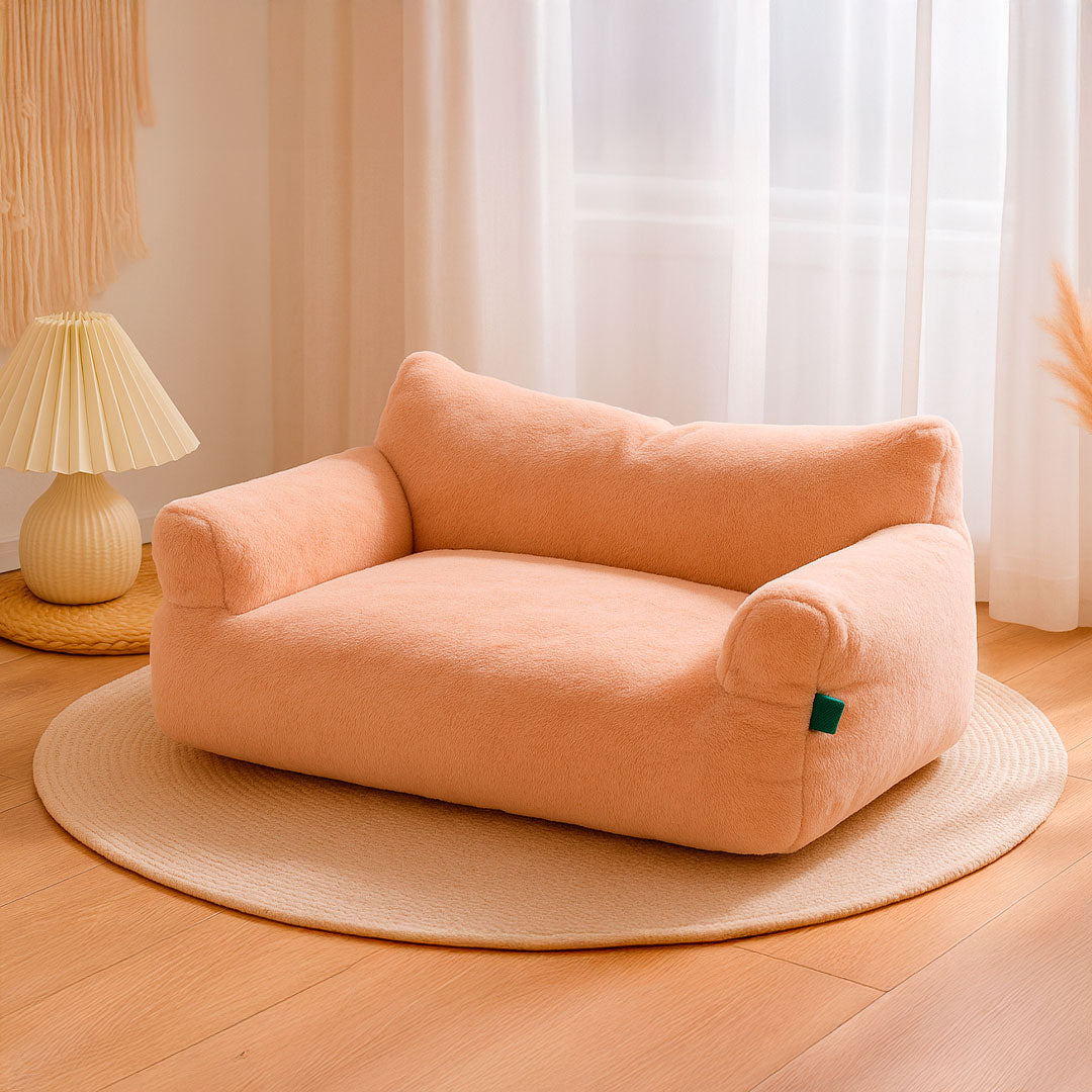 Cama para Gato Forma de Sofa en Felpa Super Suave