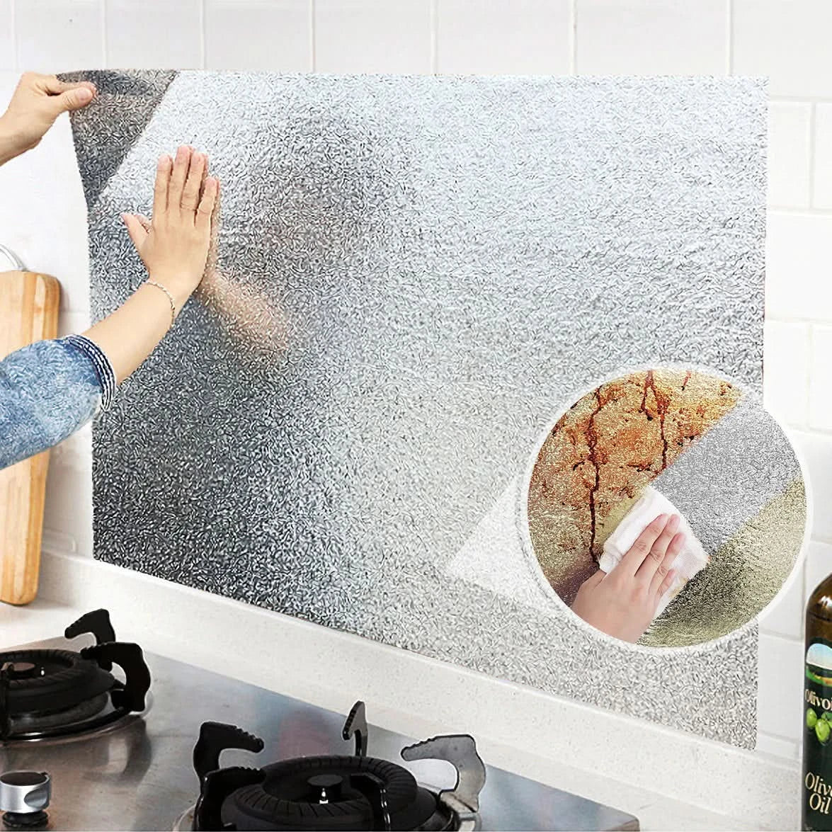 Papel Adhesivo Metalizado Impermeable Milhome 10mts
