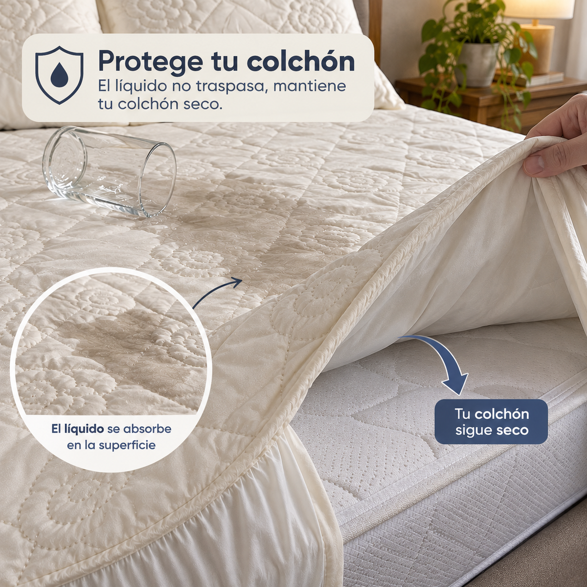Protector de Colchon Anti-Liquidos Milgenial