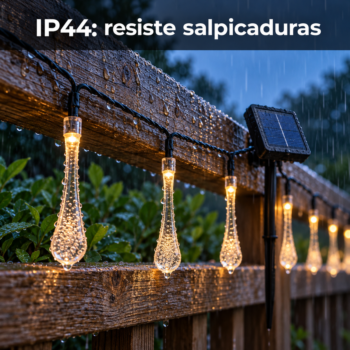 Guia de Luces Solares Drop Ip44 con Estaca