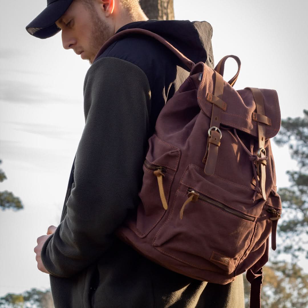 Mochila Kaukko Vintage Casual de Lona Marca Vinitivo