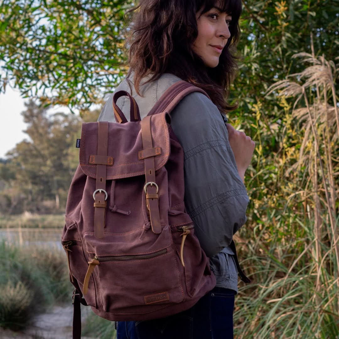 Mochila Kaukko Vintage Casual de Lona Marca Vinitivo