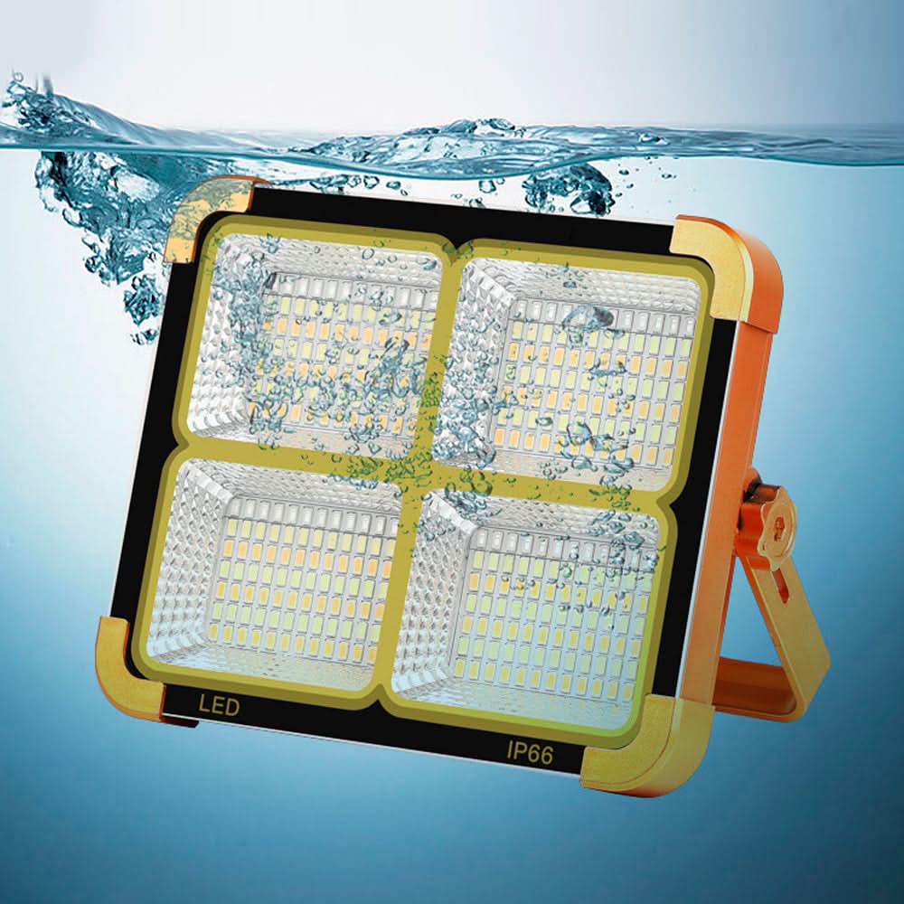 Linterna Foco Panel Solar de 1250 mah Recargable IP66