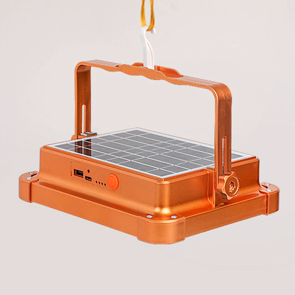 Linterna Foco Panel Solar de 1250 mah Recargable IP66