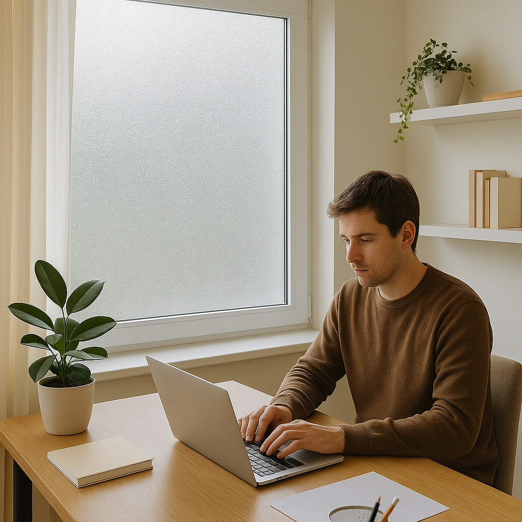 Film Adhesivo de privacidad para Ventana