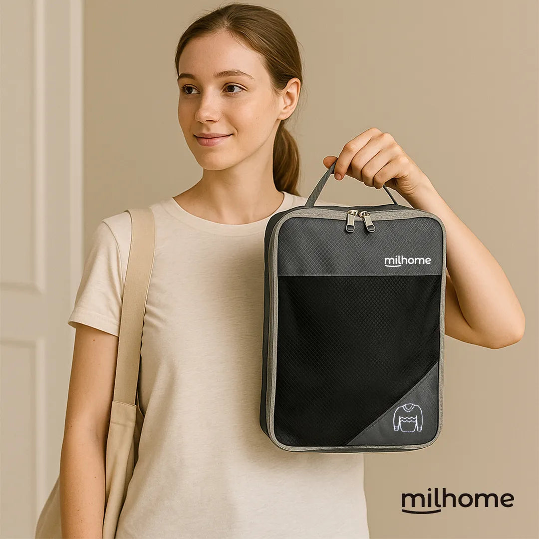 Set de 5 Bolsas Organizadoras para Viaje Milhome