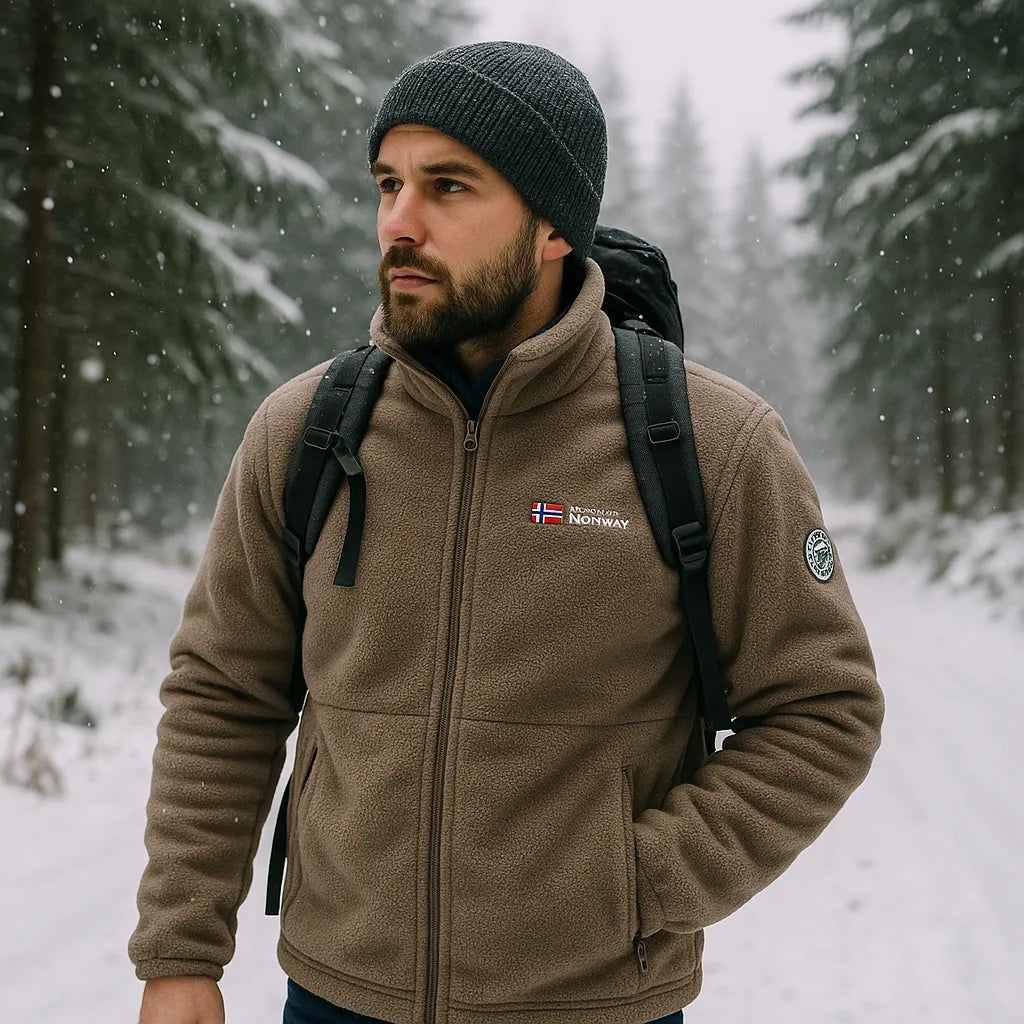 Campera Polar flec de Invierno para Hombre