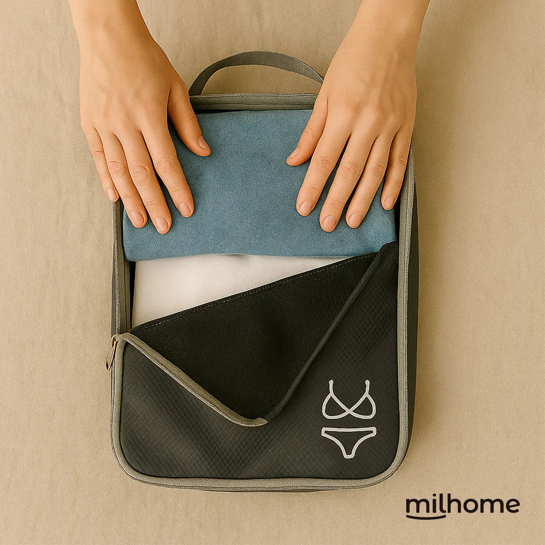 Set de 5 Bolsas Organizadoras para Viaje Milhome