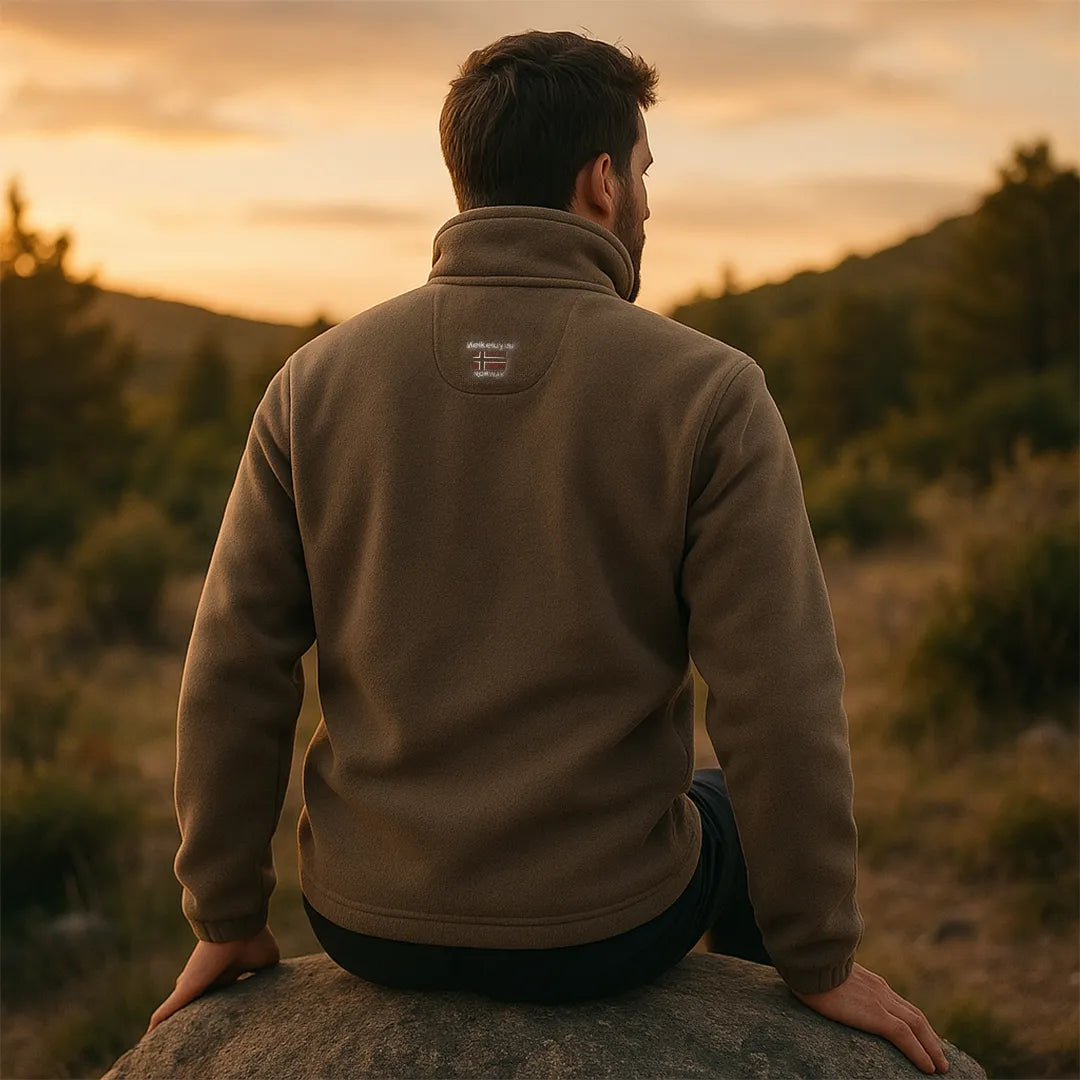 Campera Polar flec de Invierno para Hombre