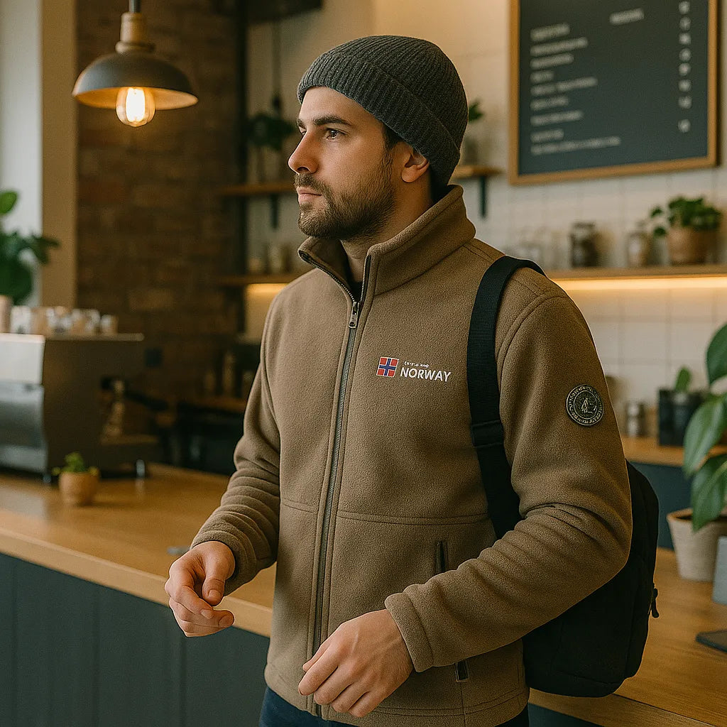 Campera Polar flec de Invierno para Hombre