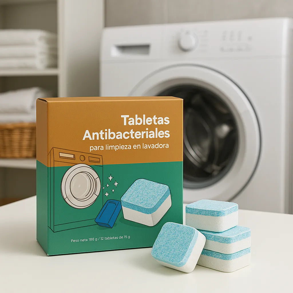 12 Tabletas Arboleda Antibacterial para Limpieza Lavarropa