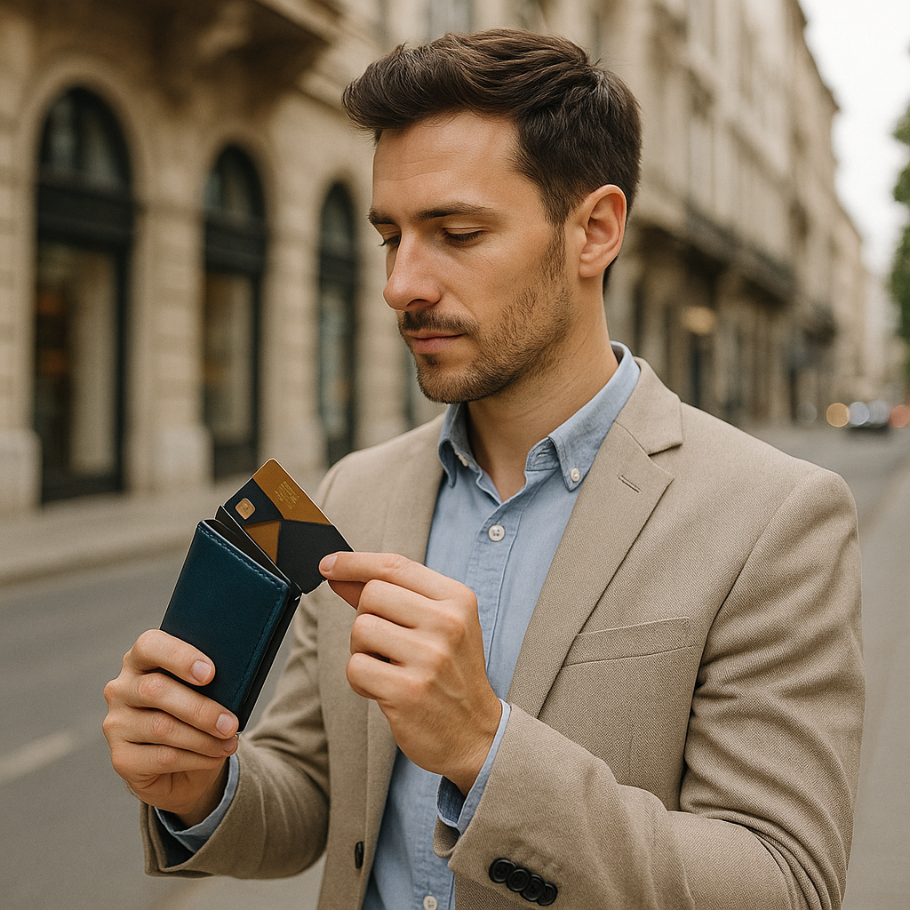 Billetera Pop Up con Tarjetero RFID en Cuero Marca Vinitivo