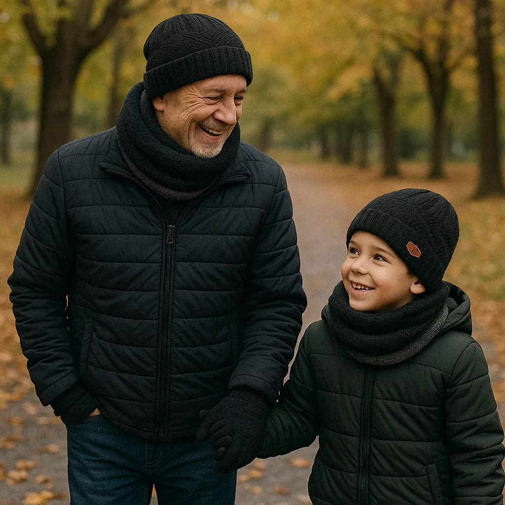 Set de Gorro, Guantes y Bufanda en Lana