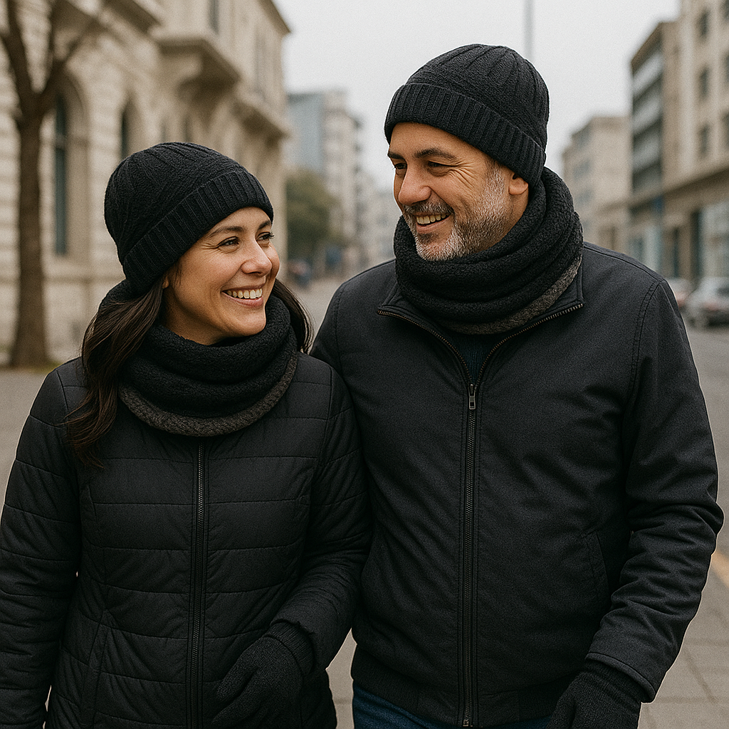 Set de Gorro, Guantes y Bufanda en Lana