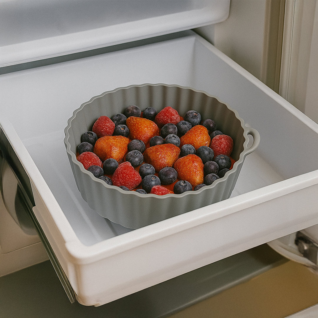 Bandeja Redonda de Silicona para Freidora Electrica Air Frye