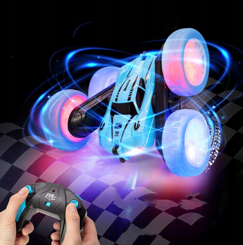 Supercar 360 Grados Recargable con Luz y Control Remoto