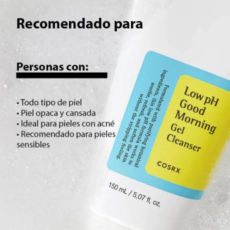 LOW PH GOOD MORNING GEL CLEANSER COSRX - Limpiador facial