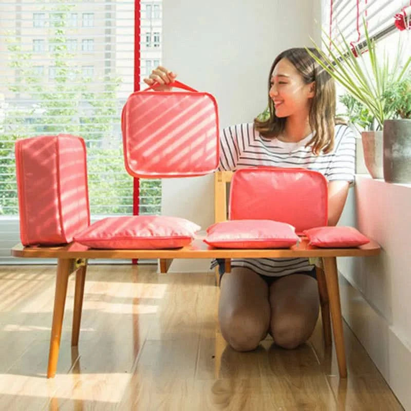 Set de 6 Bolsas Organizadoras para Viajes Varios Tamaños