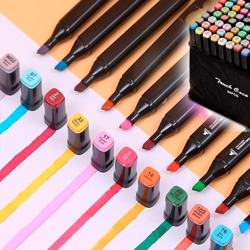 Juego de Marcadores MilGenial 80 Colores en Valija