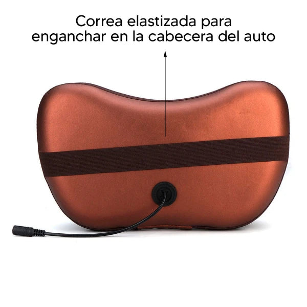 Cojin Masajeador CarPillow con Temperatura y Rodillos