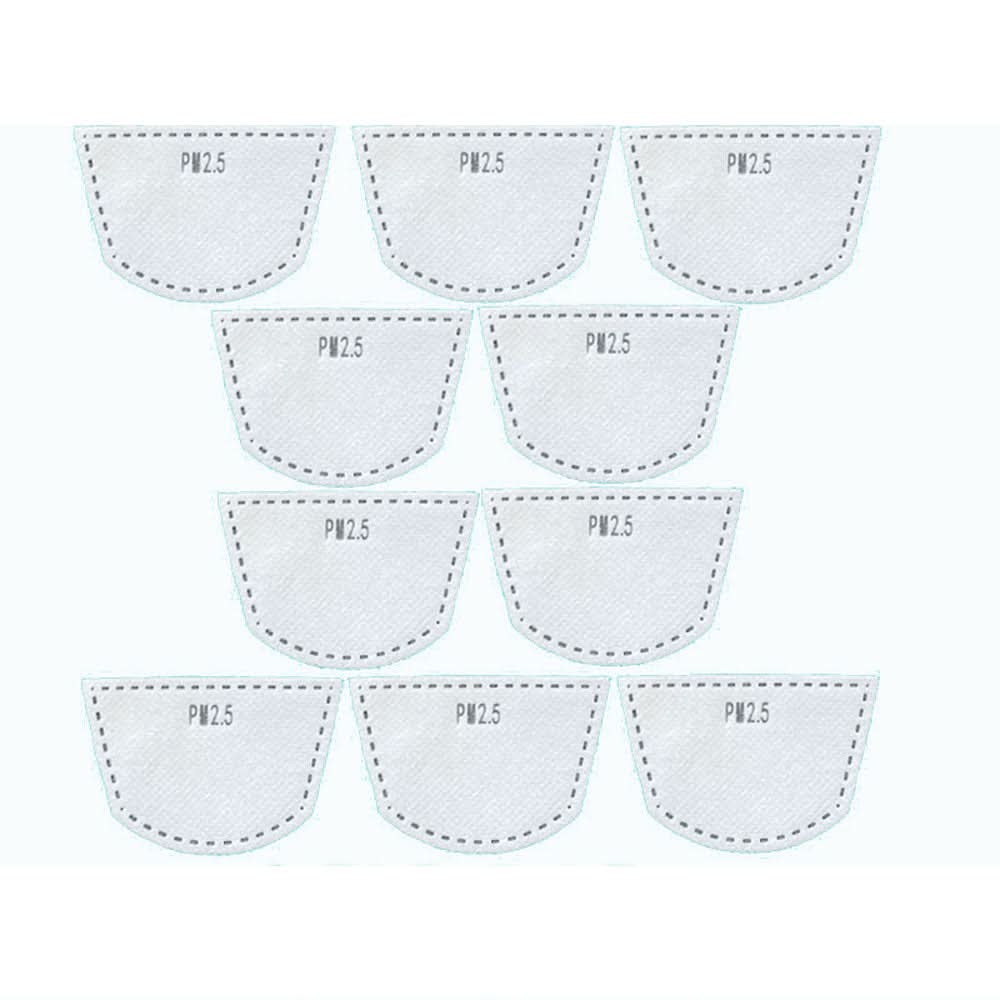 Pack de 10 Filtro de Repuesto para Mascara Anti Polvo