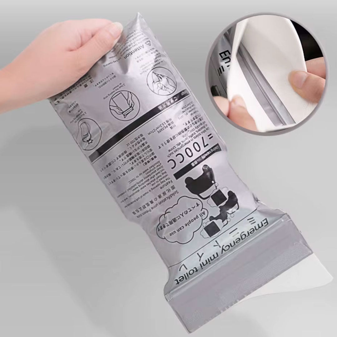 Pack de 5 Bolsas de Emergencia Unisex para Orinar con Gel
