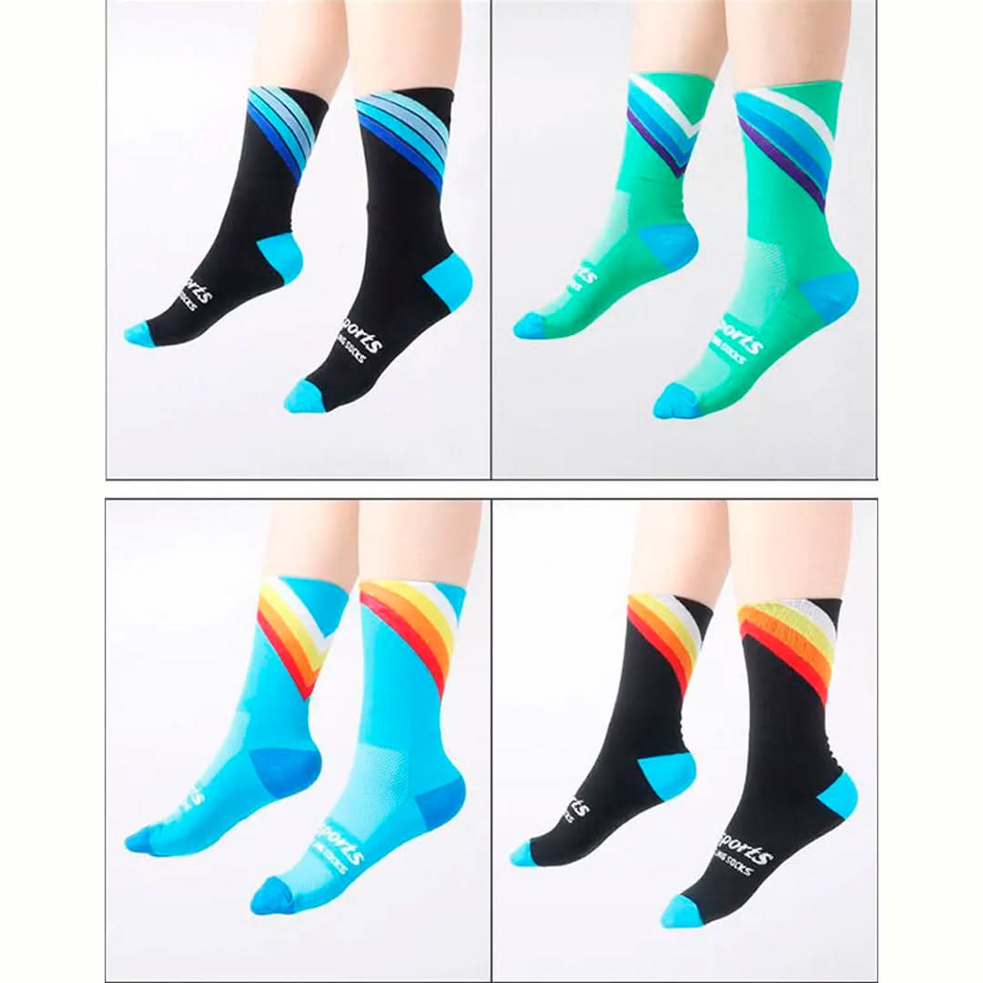 Medias de microfibra unisex deportiva en uso – Milgenial Uruguay