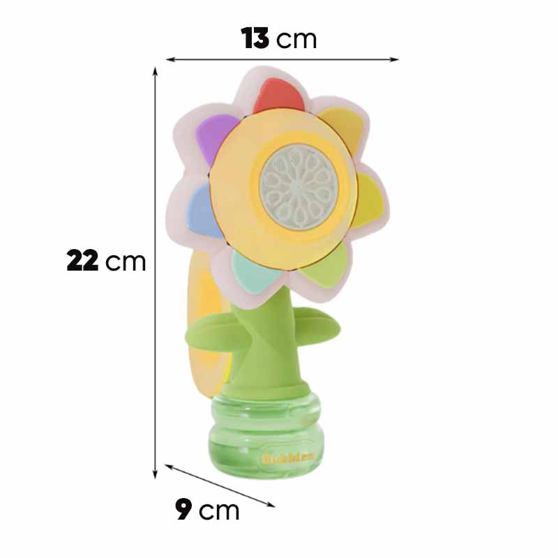 Burbujero Girasol a Bateria con Movimiento