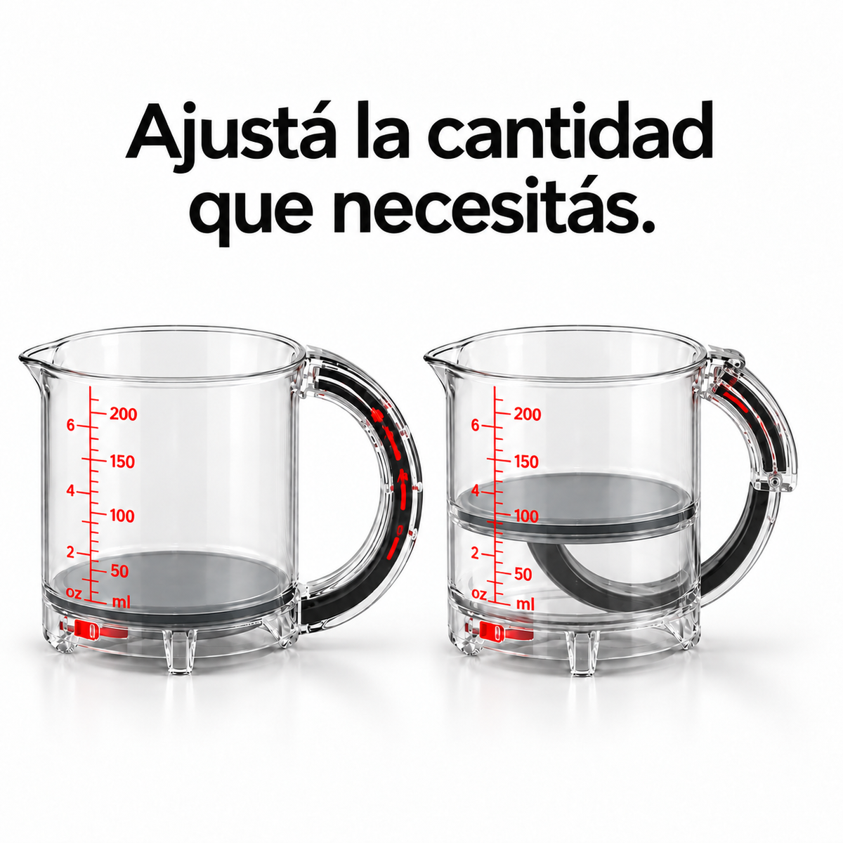 Taza Medidora Ajustable 200mL