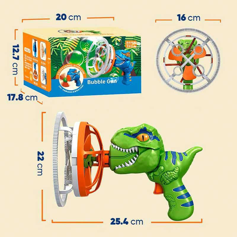 Burbujero Dinosaurio Automatico a Bateria