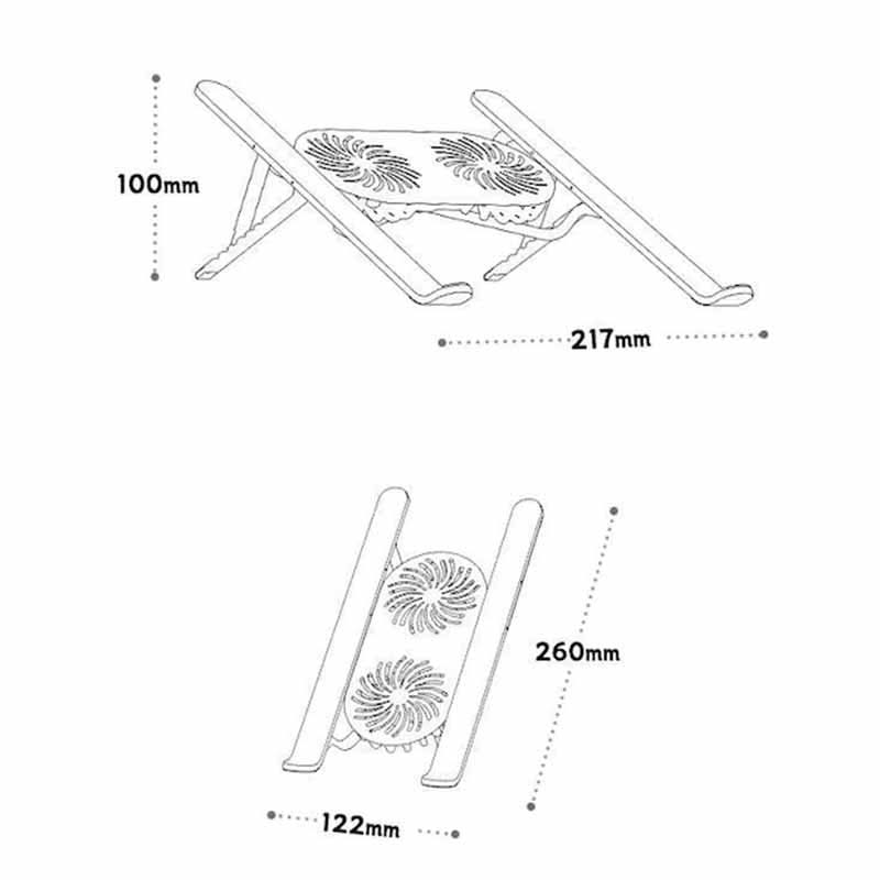 Soporte Plegable con Ventilacion Para Notebook