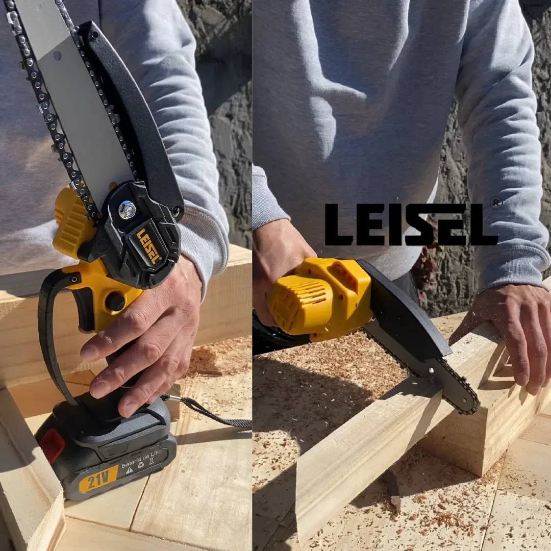 Mini Motosierra con dos baterías Leisel