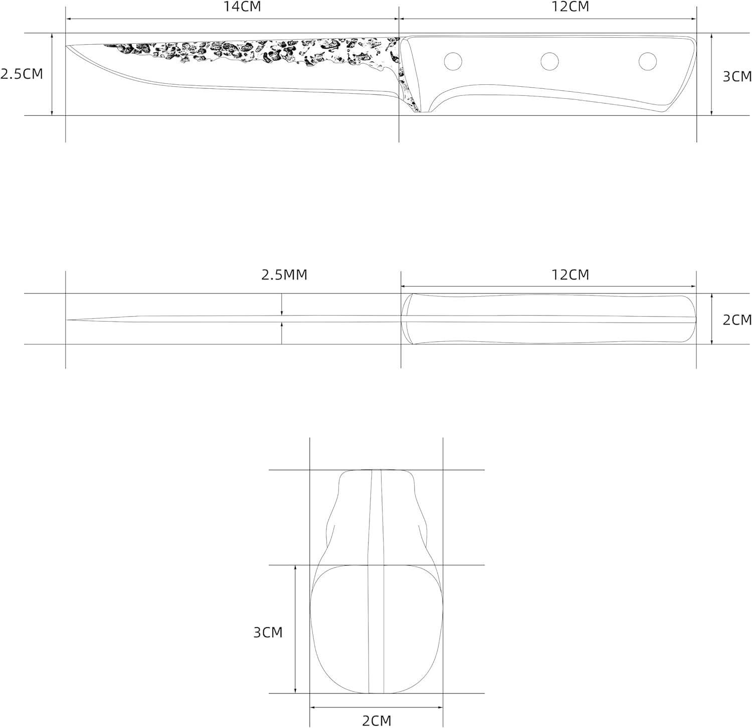 Cuchillo Omura Modelo Minori con Funda