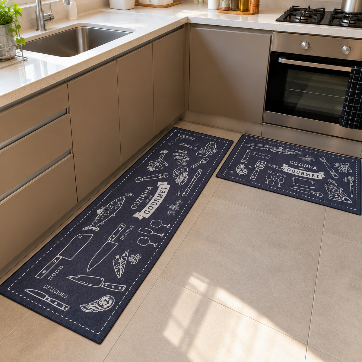Set De Alfombras Para Cocina 2 Piezas Kitchen
