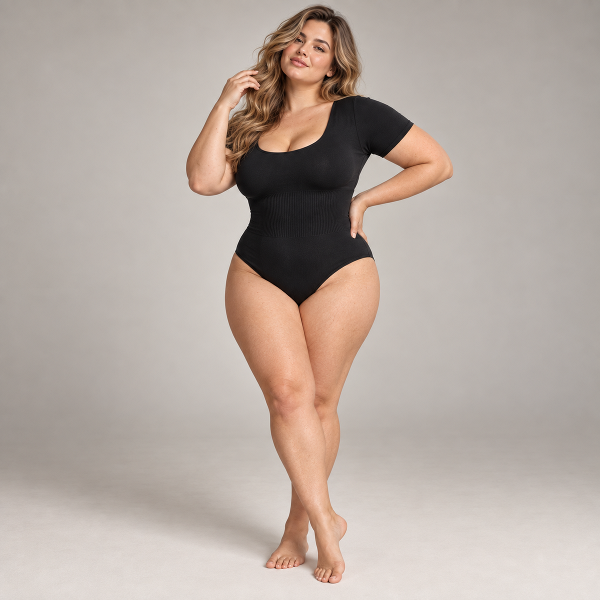Nuvia Body Moldeador de Manga Corta Marca Elevé