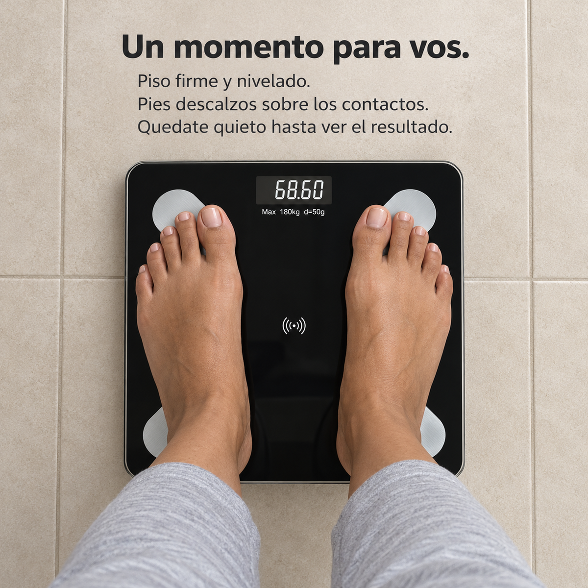 Balanza Corporal Digital Inalámbrica Medición Grasa Muscular