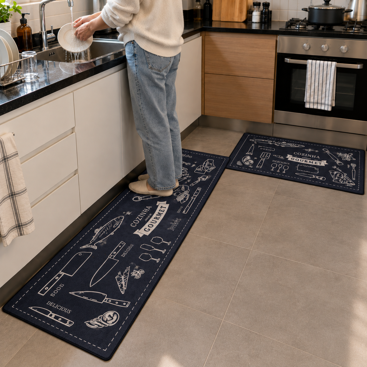 Set De Alfombras Para Cocina 2 Piezas Kitchen