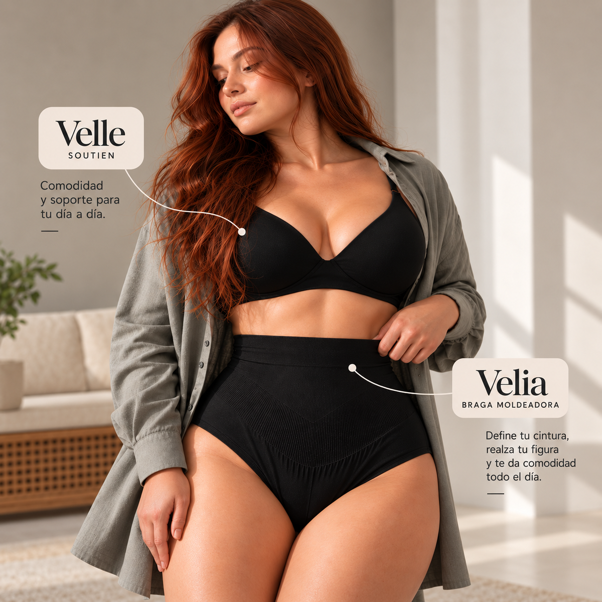 Velia Braga Moldeadora de Cintura Alta Elevé