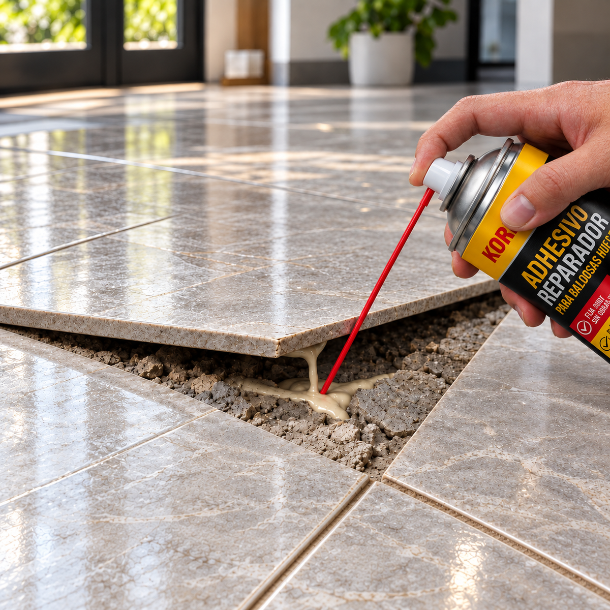 Spray Adhesivo Sellador para Grietas y Pisos