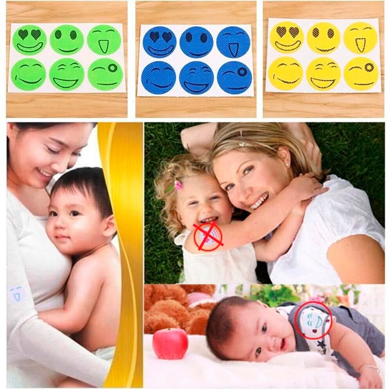 Pack de 30 Parches Carita Repelentes de Mosquitos para Bebé