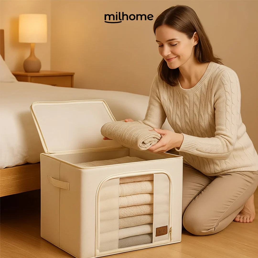 Caja Organizadora de Tela Diseño Estructural Milhome