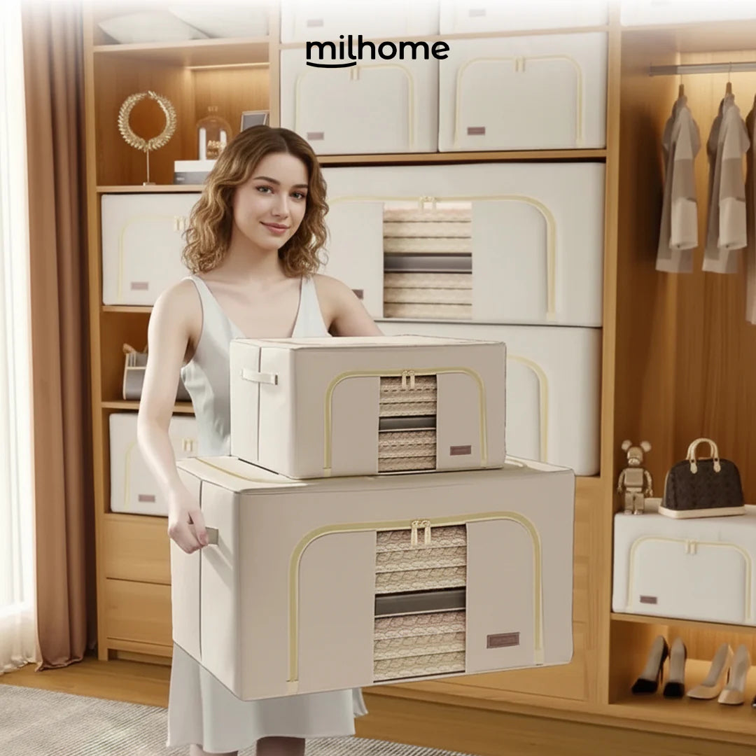 Caja Organizadora de Tela Diseño Estructural Milhome