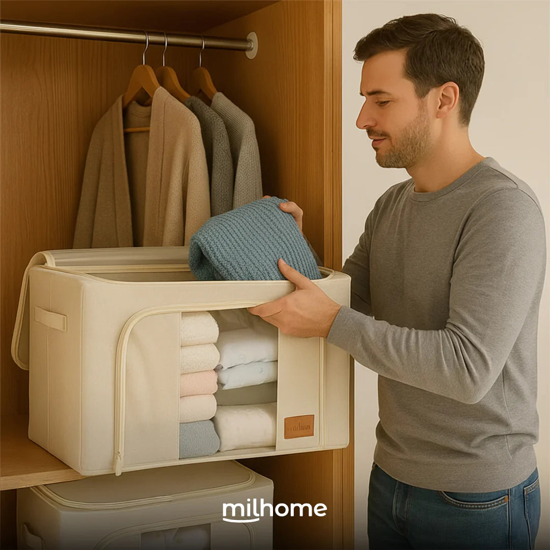 Caja Organizadora de Tela Diseño Estructural Milhome