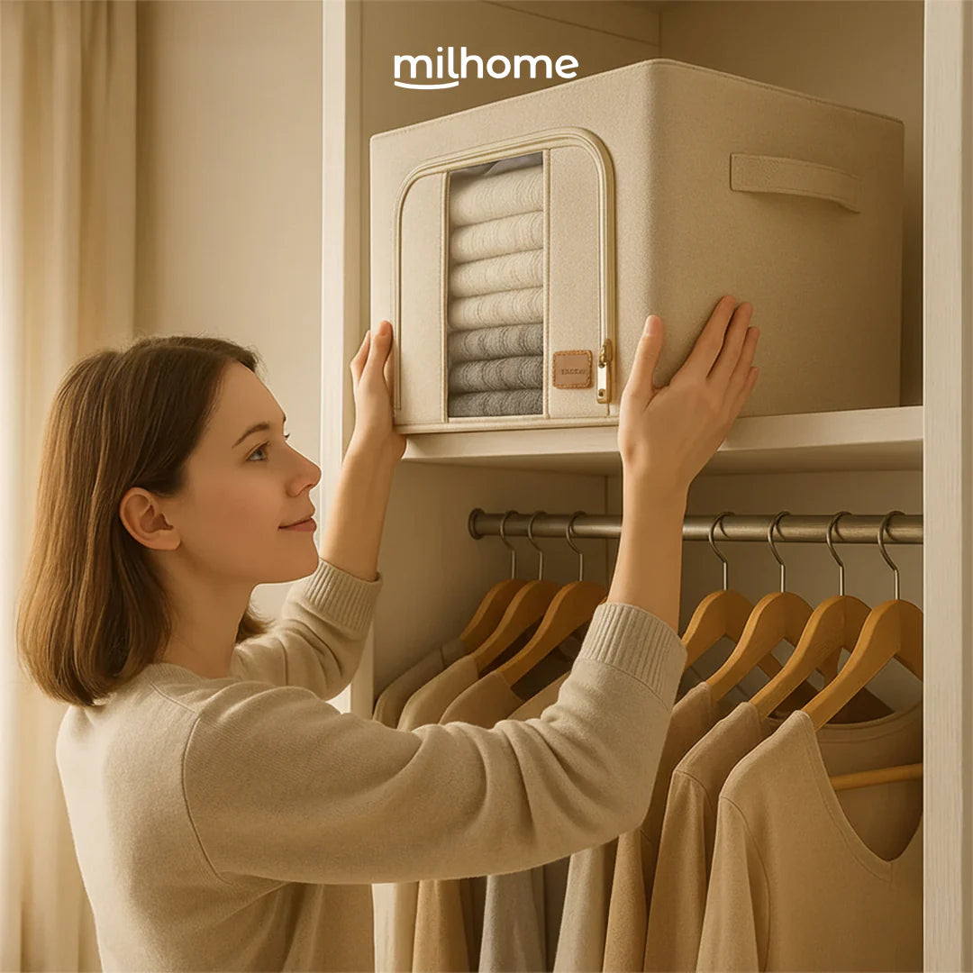 Caja Organizadora de Tela Diseño Estructural Milhome